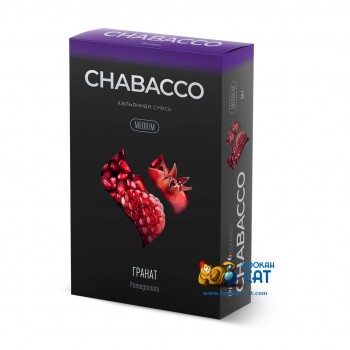 Бестабачная смесь для кальяна Chabacco Pomegranate (Чайная смесь Чабако Гранат) Medium 50г - фото 1